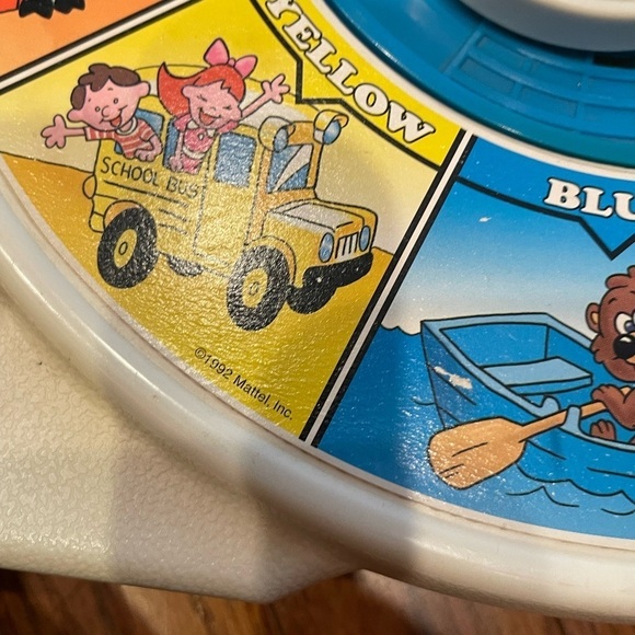 See N Say Mattel 1989 & 1992 Color Pals White Background Tested Works - Picture 7 of 9